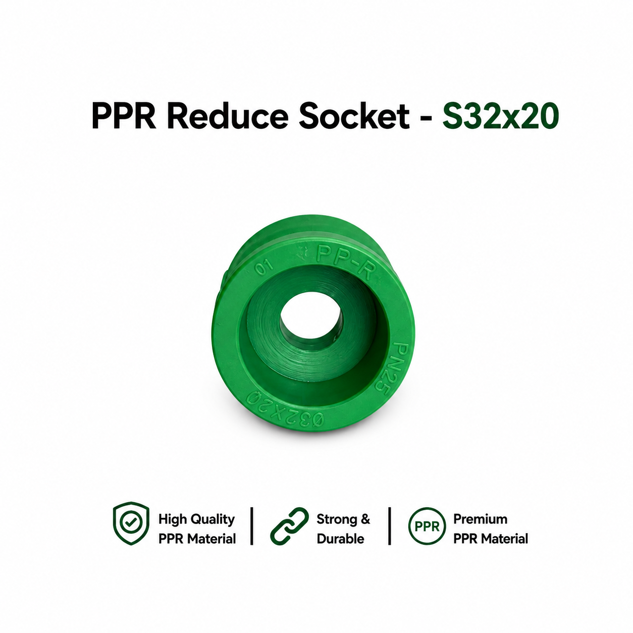 PP-R Reduce Socket - S32x20